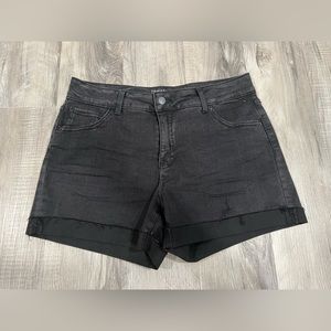 Black jean shorts size 12